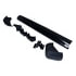 Crown 55026257K Bumper Rear Bumper Kit; Incl. Bumper; 2 End Caps; 2 Bumper Guards; 2 Brackets; Black;