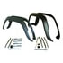 Crown 5AGKM Fender Flare Fender Flare Master Kit; Incl. Steel Retainers; Hardware; Flat Black;