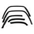 Crown 1MPK Fender Flare Set Fender Flare Set; Front and Rear; Textured Black;