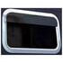 Aranda P-0073 Sleeper Side Panel Trim Sleeper Window Trim - Stainless Steel, For Peterbilt 587 and 387