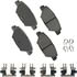 Akebono ACT1934 Disc Brake Pad Set Akebono PROACT Ultra Premium Ceramic Disc Brake Pad Kit