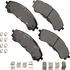 Akebono ACT2216 Disc Brake Pad Set Akebono PROACT Ultra Premium Ceramic Disc Brake Pad Kit