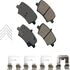 Akebono EUR2136 Disc Brake Pad Set Akebono EURO Ultra Premium Ceramic Disc Brake Pad Kit