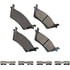 SDF1602 by AKEBONO - Akebono Severe Duty Ultra Premium Disc Brake Pad Kit