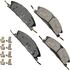 Akebono SDF1611A Disc Brake Pad Set Akebono Severe Duty Ultra Premium Disc Brake Pad Kit