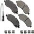 SDF1774A by AKEBONO - Akebono Severe Duty Ultra Premium Disc Brake Pad Kit