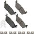 Akebono SDF2383 Disc Brake Pad Set Akebono Severe Duty Ultra Premium Disc Brake Pad Kit