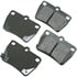 ACT1051 by AKEBONO - ProACT Ultra Premium Ceramic Disc Brake Pad Kit