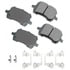 Akebono ACT1160 Disc Brake Pad Set ProACT Ultra Premium Ceramic Disc Brake Pad Kit
