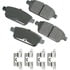 Akebono ACT1161 Disc Brake Pad Set ProACT Ultra Premium Ceramic Disc Brake Pad Kit