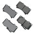 Akebono ACT1119 Disc Brake Pad Set ProACT Ultra Premium Ceramic Disc Brake Pad Kit