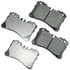 Akebono ACT1282 Disc Brake Pad Set ProACT Ultra Premium Ceramic Disc Brake Pad Kit