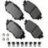 ACT1759 by AKEBONO - ProACT Ultra Premium Ceramic Disc Brake Pad Kit