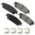 ACT1707 by AKEBONO - ProACT Ultra Premium Ceramic Disc Brake Pad Kit
