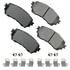 Akebono ACT1711 Disc Brake Pad Set ProACT Ultra Premium Ceramic Disc Brake Pad Kit