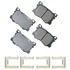 Akebono ACT1799 Disc Brake Pad Set ProACT Ultra Premium Ceramic Disc Brake Pad Kit