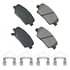 ACT1815 by AKEBONO - ProACT Ultra Premium Ceramic Disc Brake Pad Kit
