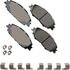 Akebono ACT2176 Disc Brake Pad Set ProACT Ultra Premium Ceramic Disc Brake Pad Kit