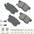 ACT537A by AKEBONO - ProACT Ultra Premium Ceramic Disc Brake Pad Kit