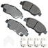 ACT621B by AKEBONO - ProACT Ultra Premium Ceramic Disc Brake Pad Kit
