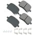 Akebono ACT707A Disc Brake Pad Set ProACT Ultra Premium Ceramic Disc Brake Pad Kit