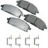 ACT691A by AKEBONO - ProACT Ultra Premium Ceramic Disc Brake Pad Kit