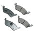 Akebono ACT858 Disc Brake Pad Set ProACT Ultra Premium Ceramic Disc Brake Pad Kit
