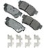 ACT863A by AKEBONO - ProACT Ultra Premium Ceramic Disc Brake Pad Kit