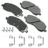 ACT866A by AKEBONO - ProACT Ultra Premium Ceramic Disc Brake Pad Kit