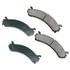 Akebono ACT909 Disc Brake Pad Set ProACT Ultra Premium Ceramic Disc Brake Pad Kit