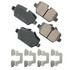 EUR1554 by AKEBONO - EURO Ultra Premium Ceramic Disc Brake Pad Kit