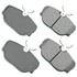 EUR493 by AKEBONO - EURO Ultra Premium Ceramic Disc Brake Pad Kit