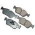 EUR781 by AKEBONO - EURO Ultra Premium Ceramic Disc Brake Pad Kit