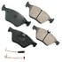 EUR853A by AKEBONO - EURO Ultra Premium Ceramic Disc Brake Pad Kit