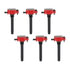 82736 by MSD - MSD Ignition Coil - Blaster - Chrysler V6 - Red - 6-Pack