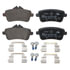 602607 by ATE BRAKE PRODUCTS - ATE Original Semi-Metallic Rear Disc Brake Pad Set 602607 for Mercedes-Benz