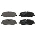 602728 by ATE BRAKE PRODUCTS - ATE Original Semi-Metallic Front Disc Brake Pad Set 602728 for Land Rover