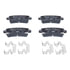 602755 by ATE BRAKE PRODUCTS - ATE Original Semi-Metallic Rear Disc Brake Pad Set 602755 for GM, Saab