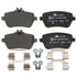 602780 by ATE BRAKE PRODUCTS - ATE Original Semi-Metallic Rear Disc Brake Pad Set 602780 for Mercedes-Benz