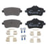 602781 by ATE BRAKE PRODUCTS - ATE Original Semi-Metallic Rear Disc Brake Pad Set 602781 for Mercedes-Benz