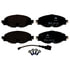 602785 by ATE BRAKE PRODUCTS - ATE Original Semi-Metallic Front Disc Brake Pad Set 602785 for Audi, Volkswagen