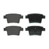 603831 by ATE BRAKE PRODUCTS - ATE Semi-Metallic Rear Disc Brake Pad Set 603831 for Ford, Jaguar, Mercury