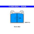 604028 by ATE BRAKE PRODUCTS - ATE Original Semi-Metallic Front Disc Brake Pad Set 604028 for Volkswagen