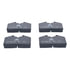604016 by ATE BRAKE PRODUCTS - ATE Original Semi-Metallic Front Disc Brake Pad Set 604016 for Porsche