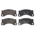 604852 by ATE BRAKE PRODUCTS - ATE Semi-Metallic Front Disc Brake Pad Set 604852 for Porsche, Volkswagen