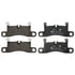 604872 by ATE BRAKE PRODUCTS - ATE Semi-Metallic Rear Disc Brake Pad Set 604872 for Porsche, Volkswagen