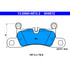 604872 by ATE BRAKE PRODUCTS - ATE Semi-Metallic Rear Disc Brake Pad Set 604872 for Porsche, Volkswagen