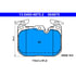 ATE Brake Products 604875 Disc Brake Pad Set ATE Original Semi-Metallic Front Disc Brake Pad Set 604875 for BMW