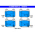 ATE Brake Products 604974 Disc Brake Pad Set ATE Original Semi-Metallic Rear Disc Brake Pad Set 604974 for Subaru