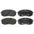 605600 by ATE BRAKE PRODUCTS - ATE Original Semi-Metallic Front Disc Brake Pad Set 605600 for Hyundai, Kia